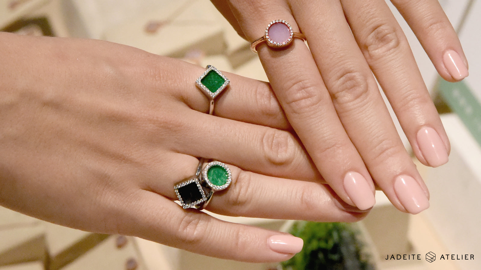 different natural colors of jade