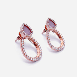 AQUA 水 Earring Studs in Lavender Jade