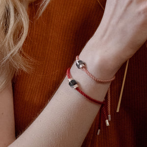 CONCEPT Bracelet Rose Pink in Black Jade