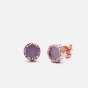 ETERNITY 緣 Earring Studs in Lavender Jade