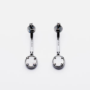 ETERNITY 緣 Dangling Earrings in Black Jade