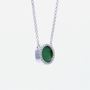 ETERNITY 緣 Necklace in Green Jade