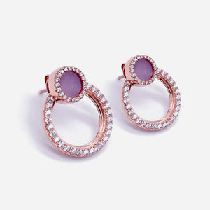 ETERNITY 緣 Earring Studs in Lavender Jade