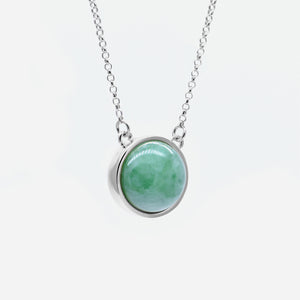 EDEN 悅 18K金 蘋果綠翡翠項鍊