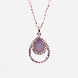 AQUA 水 Necklace in Lavender Jade