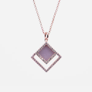 TERRA 方 Necklace in Lavender Jade