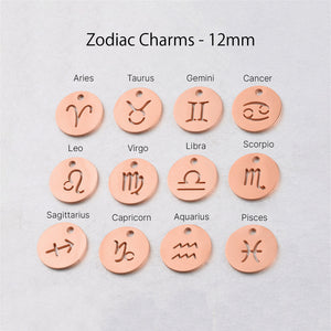 Birthstone Zodiac Lavender Leather Bracelet Rose Gold Finishing