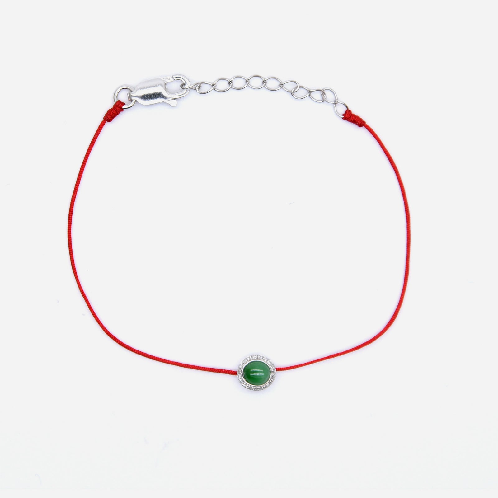 AURUM 金 18K JadeLine Bracelet with Diamond in Apple Green Jade