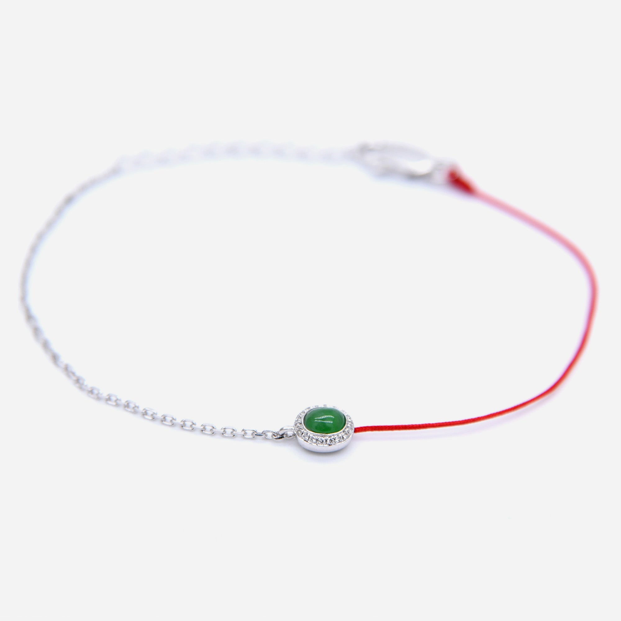 AURUM 金 18K JadeLine Bracelet in Apple Green Jade