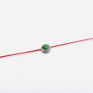 AURUM 金 18K JadeLine Diamond Bracelet in Apple Green Jade