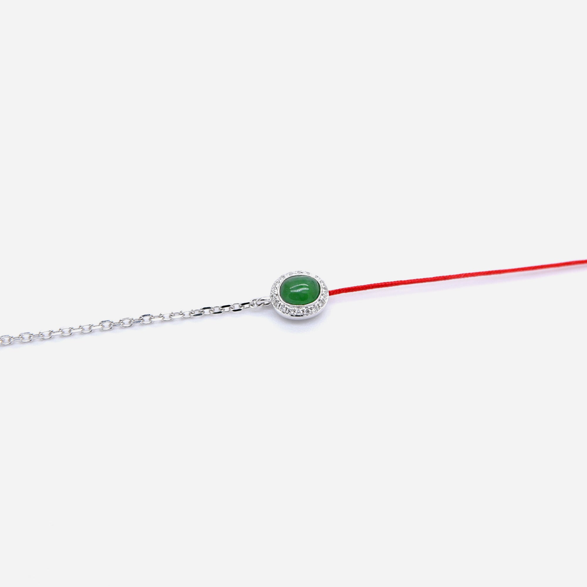 AURUM 金 18K JadeLine Bracelet in Apple Green Jade