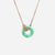 AURUM 金 18K Necklace in Apple Green Jade in Rose Gold