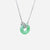 AURUM 金 18K Necklace in Apple Green Jade in White Gold