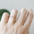 AURUM 金 18K Ring in Ice White Jade