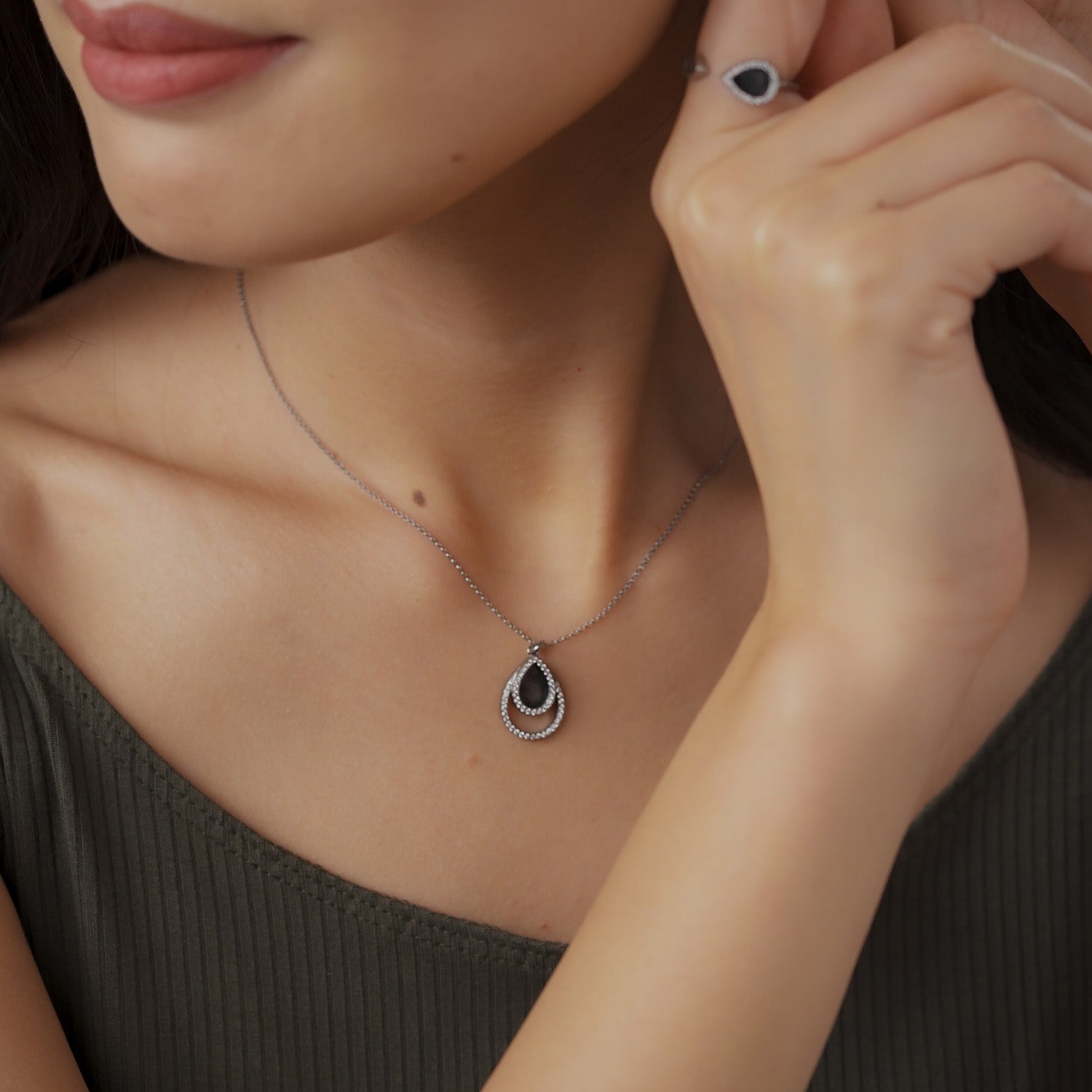 Black Jade Jewelry Real natural jade designed by Jadeite Atelier