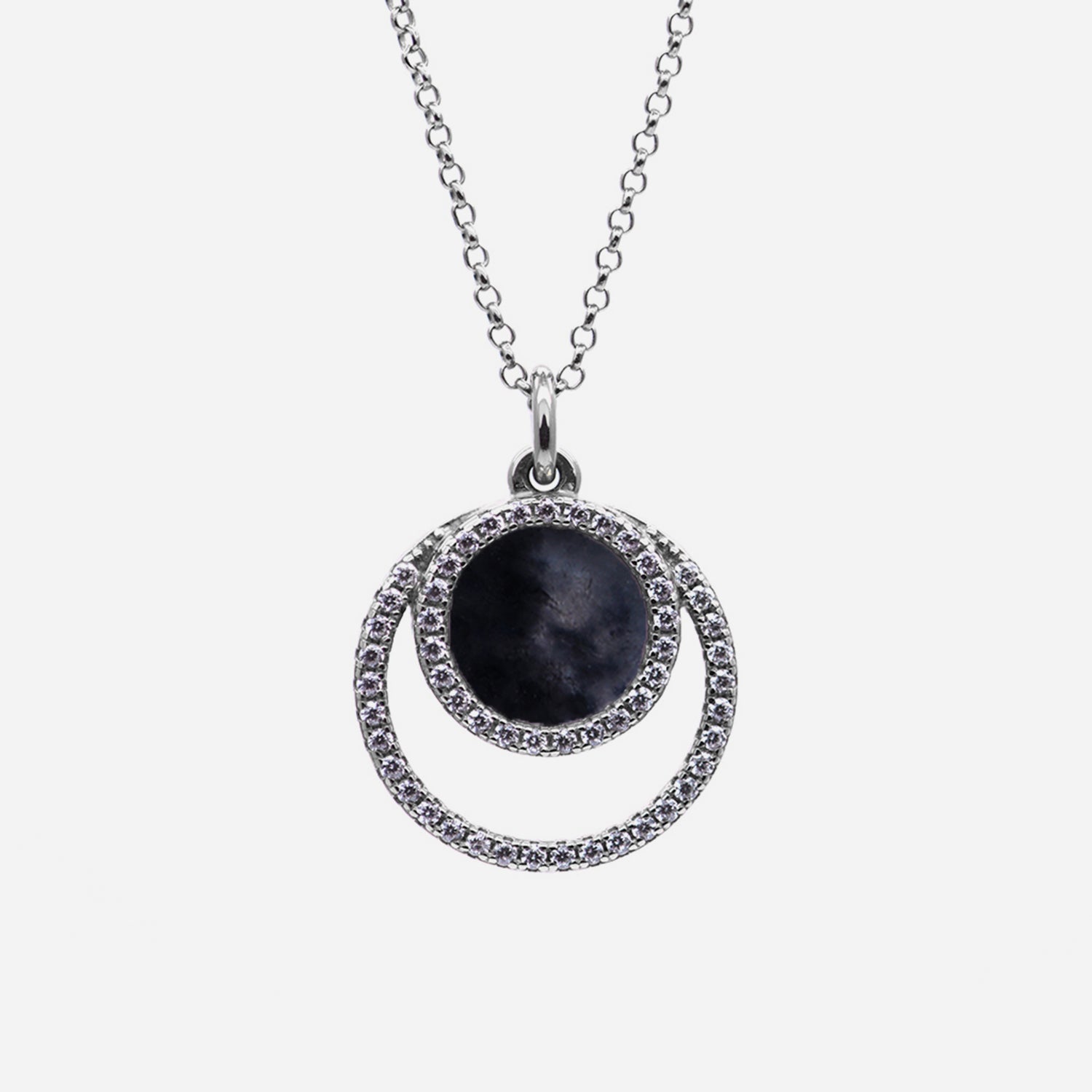 ETERNITY 緣 Necklace in Black Jade