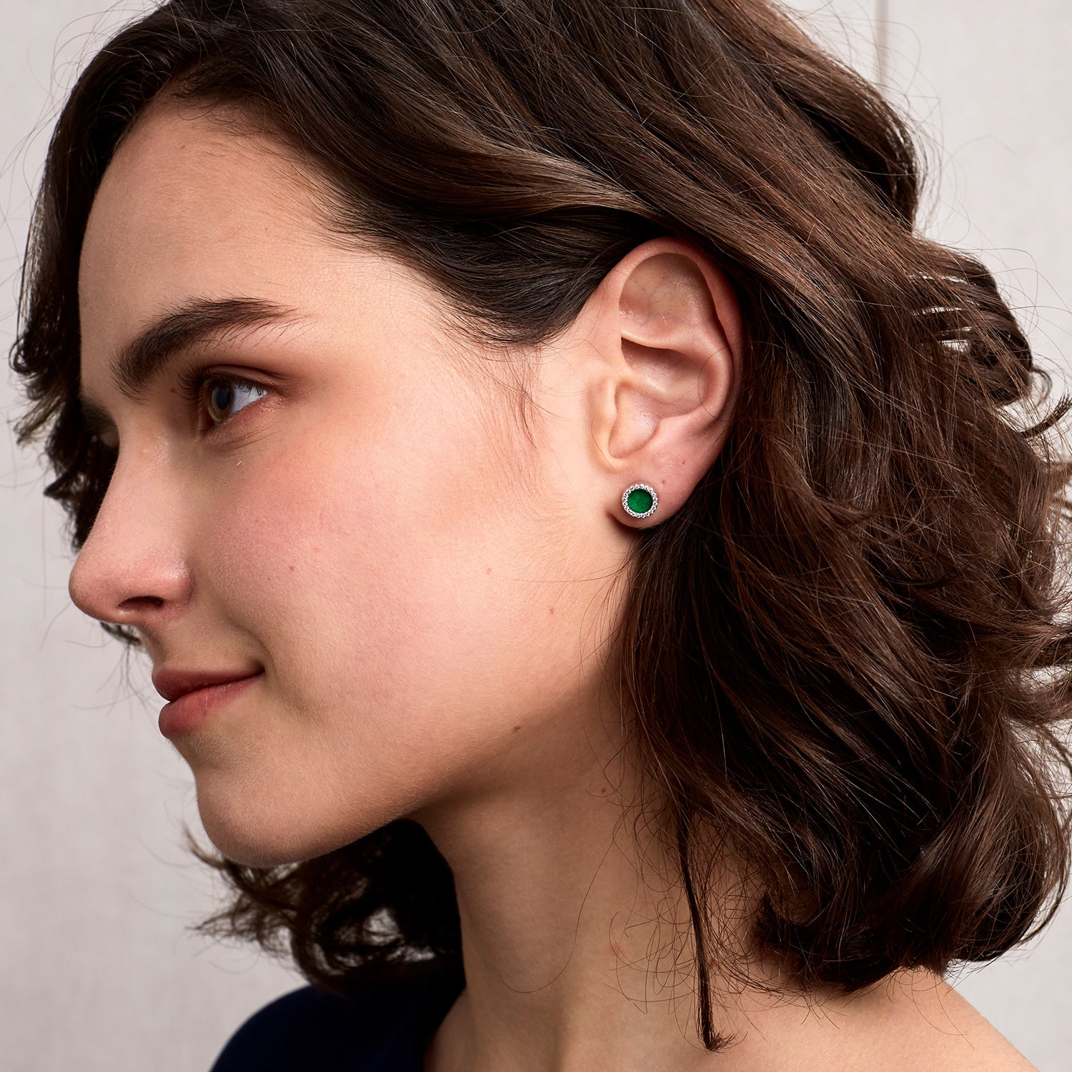 ETERNITY緣 翡翠綠玉耳環