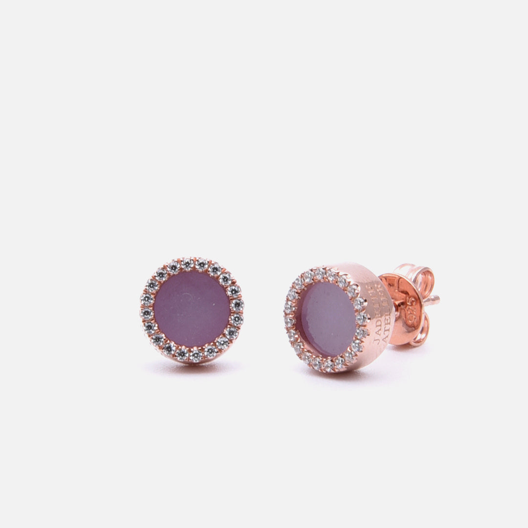 ETERNITY 緣 Earring Studs in Lavender Jade