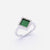 TERRA 方 Ring in Green Jade