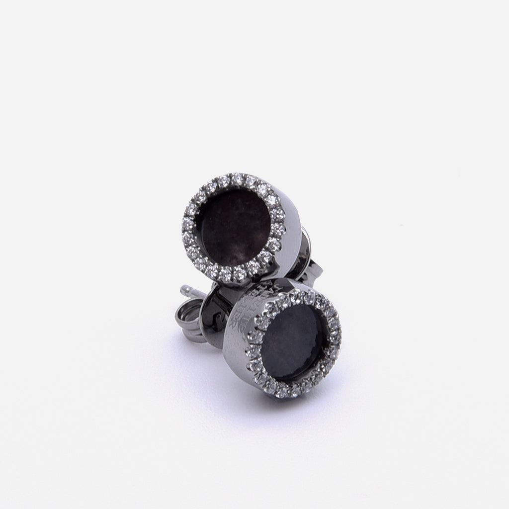 ETERNITY 緣 Earring Studs in Black Jade