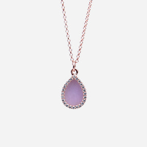 AQUA 水 Necklace in Lavender Jade