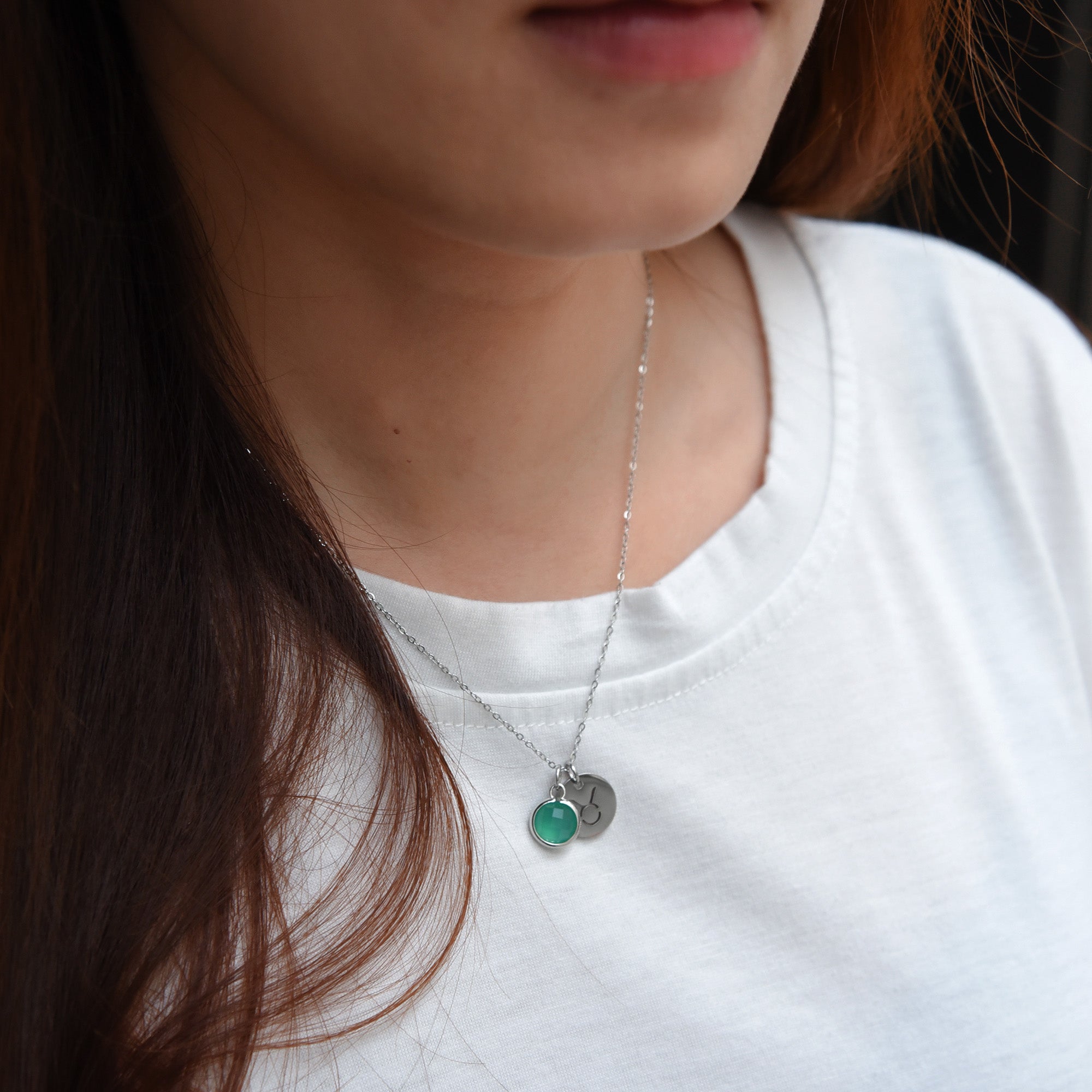 Birthstone Zodiac Necklace