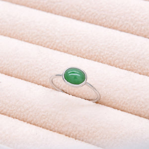 AURUM 金 18K Ring in Green Jade