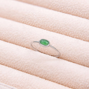 AURUM 金 18K Ring in Green Jade