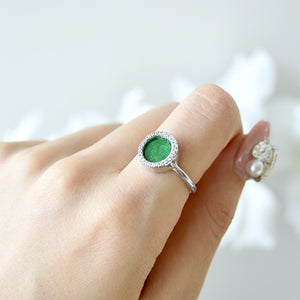 ETERNITY 緣 Ring in Green Jade
