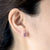 AQUA 水 Earring Studs in Lavender Jade