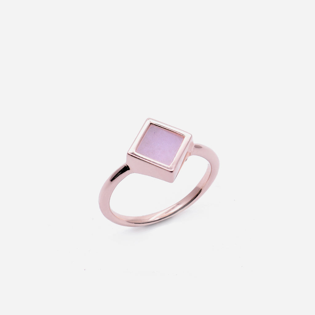 TERRA 方 Small Ring in Lavender Jade