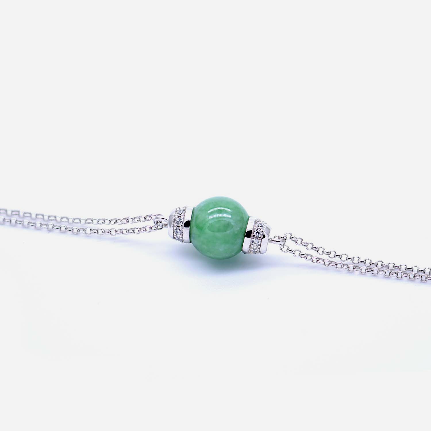 EDEN 悅 Bracelet in Apple Green Jade