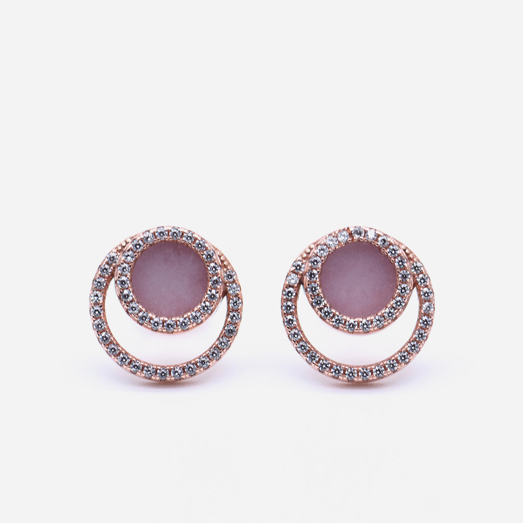 ETERNITY 緣 Earring Studs in Lavender Jade