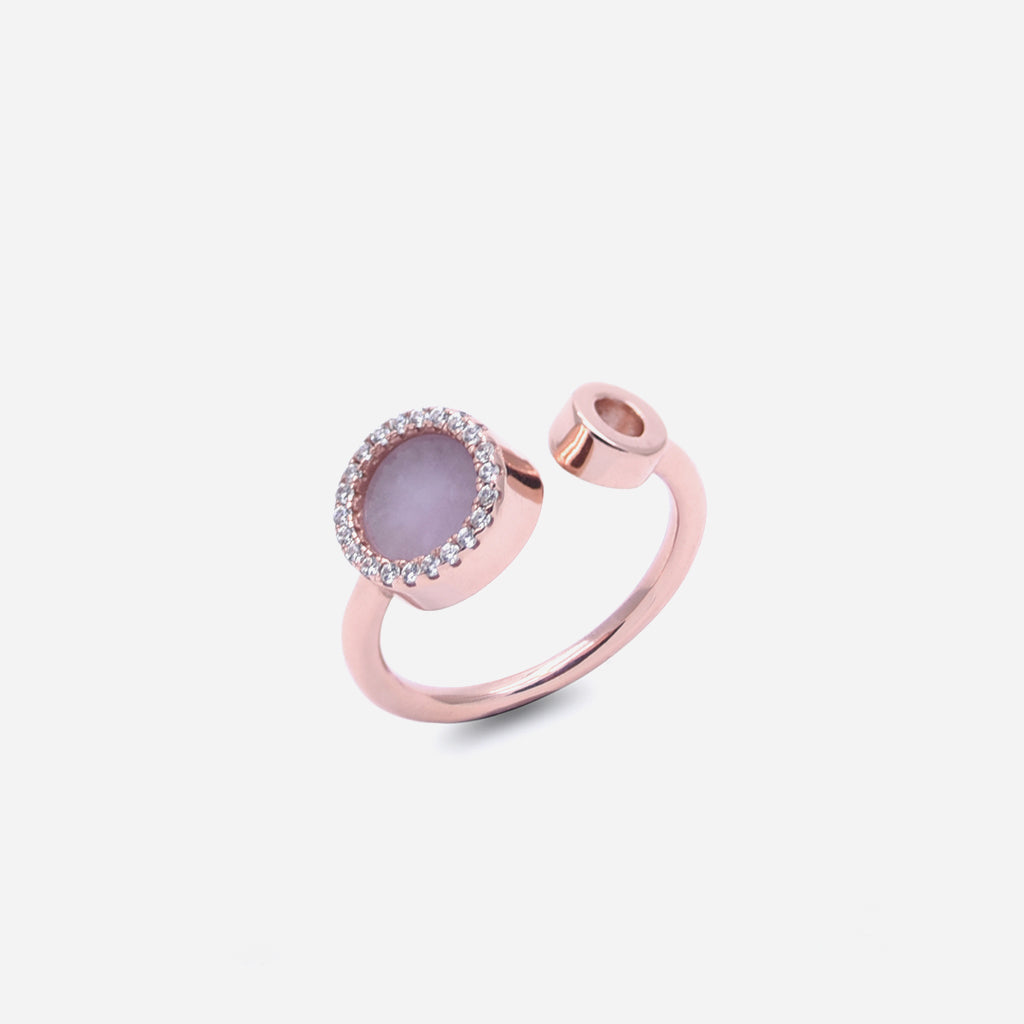 ETERNITY 緣 Open Ring in Lavender Jade