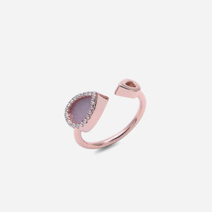 AQUA 水 Open Ring in Lavender Jade