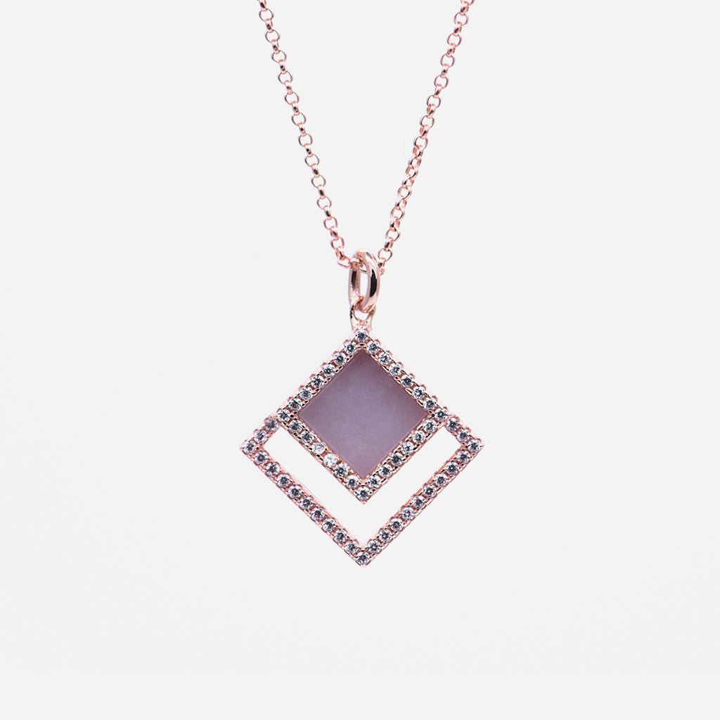 TERRA 方 Necklace in Lavender Jade