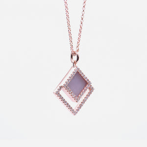 TERRA 方 Necklace in Lavender Jade