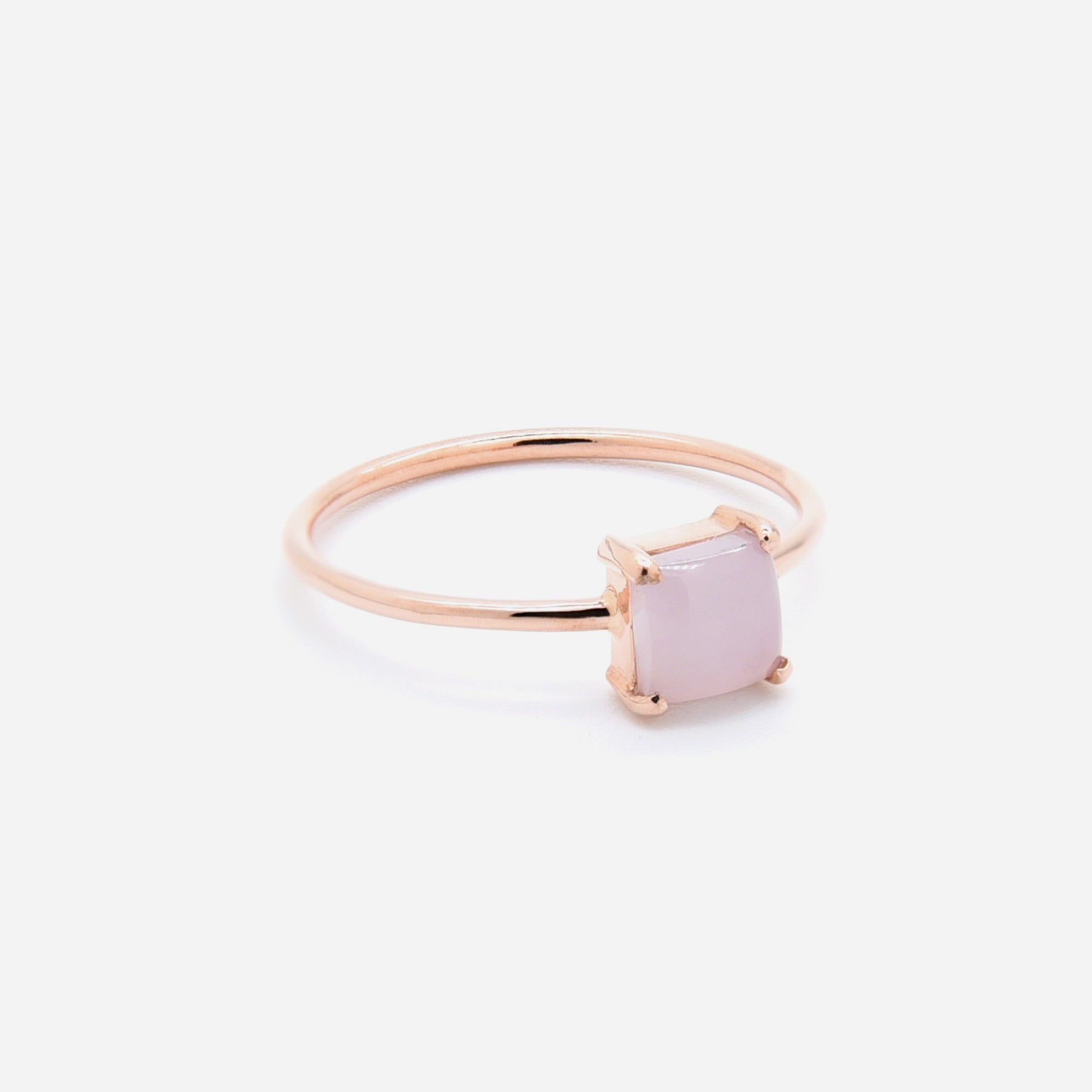 AURUM 金 18K Ring in Pink Jade