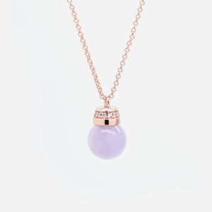 EDEN 悅 Bead Necklace in Lavender Jade