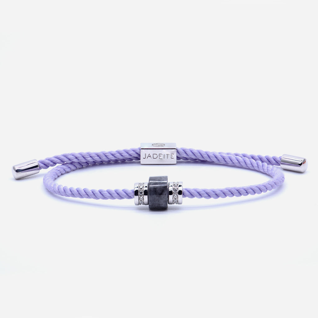 CONCEPT Bracelet Light Purple in Black Jade