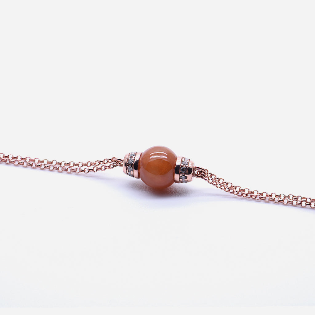 EDEN 悅 Bracelet in Orange Jade