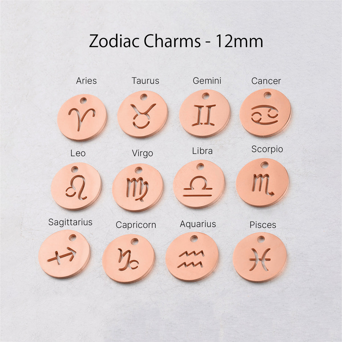 Birthstone Zodiac Lavender Leather Bracelet Rose Gold Finishing